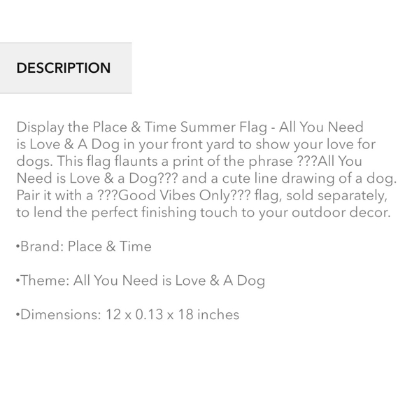 👀50% OFF🐕🏴NWT‼️Place & Time Dog Inspired Garden Flag & Garden Flag Stake - Picture 4 of 10